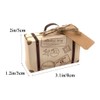 Hodeacc 50Pcs Mini Suitcase Candy Boxes Wedding Favor Boxes Party