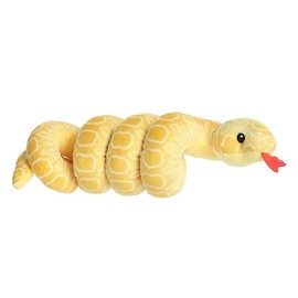Aurora® Playful Snake Wrist Wranglers™ Albino Burmese Python Stuffed Animal - Vibrant Colors for an Eye-Catching Design for Kids, Adults, and Any Reptile Enthusiasts