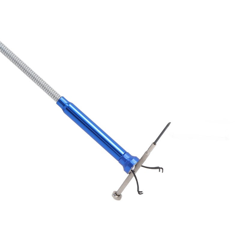 Claw Magnetic Pickup Tool with LED Light 24in Flexible Spring