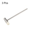 HARFINGTON 3pcs Double Face Small Plastic Metal Hammer 5" Round