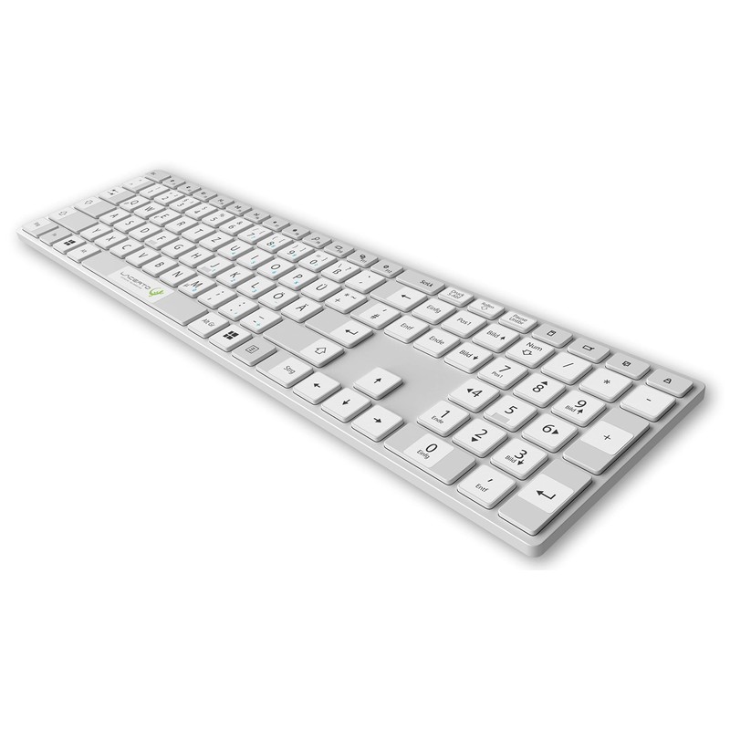 Lacerto® 13 x 13 mm German Sticker Set for PC