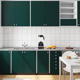 Livelynine 24 X 197 Wide Dark Green Peel and Stick Wallpaper for Bedroom Walls Bathroom Moody Renter Friendly Wall Paper Waterproof Contact Paper for Kitchen Cabinets Counter Self Adhesive Vinyl Wrap