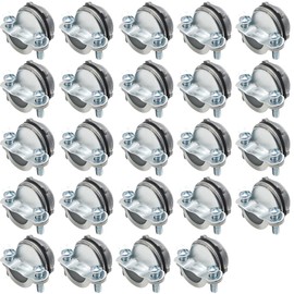 MAKERELE 24-Pack 1/2 Inch Clamp Type Cable Connectors - Zinc Die-cast for Enhanced Durability - UL Listed for Safety - Ideal for and Metallic Conduit Installations