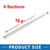 A ABSOPRO FM Radio TV 6 Sections Telescopic Antenna 2