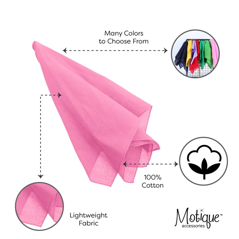 Solid Color Bandana (Pink)