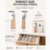 Zorgons Heavy Duty Manual Can Opener with Wood Handles, Smooth