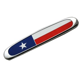 1Pc Grille USA Flag Emblem Truck 2500 3500 Hood 3D Badge Nameplate Logo Compatible with Freightliner 22-57546-000 (Texas Flag-Colorful)