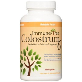 Immune-Tree Colostrum6 Certified 6-Hour Colostrum Supplement, 180 Capsules