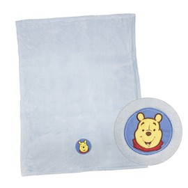 Winnie Puuh Microfiber Blanket, Microfibre Blue, Single