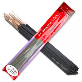 Aroma Depot 19'' Mango Butter Most Exotic Incense Sticks. One Bundle Approx 27 to 30 Sticks, Jumbo 19 inch Long, Natural 19'' Extra Large Incense Sticks. Burns for 3 to 4 Hours Each. Long Lasting