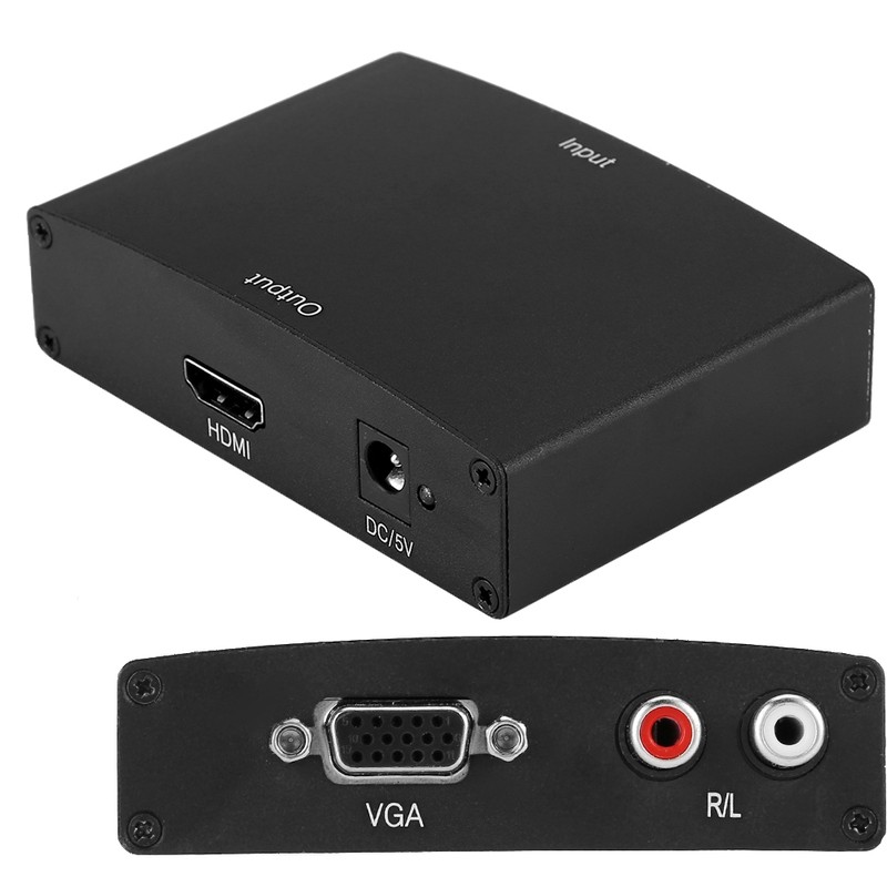 VGA to HDMI Converter Adapter HD Analog Video Audio Output