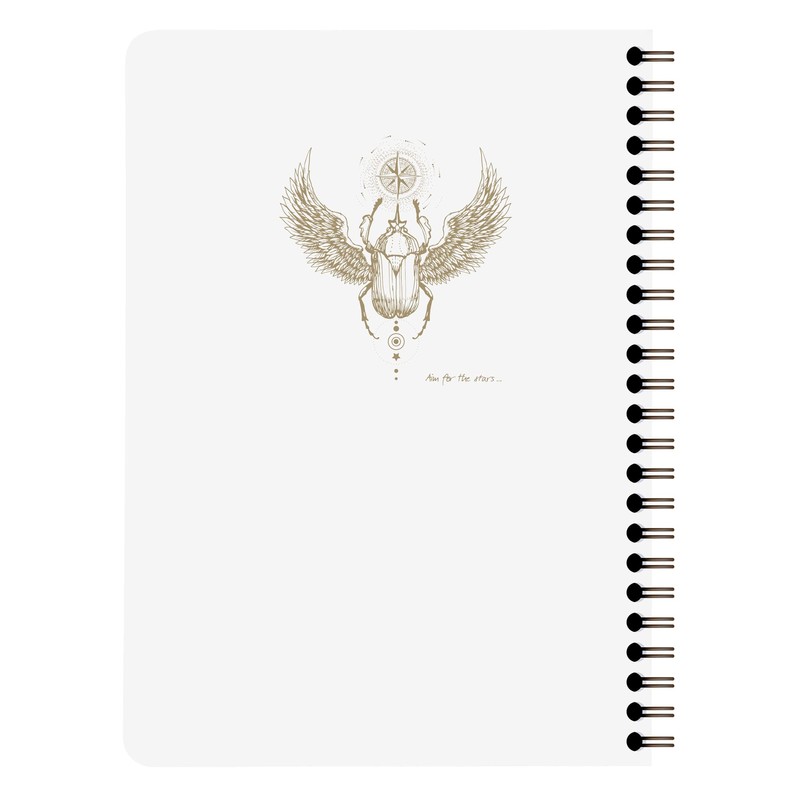 Clairefontaine 104566C Flying Spirit Notebook with Inner Pockets and Spiral