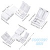 Mudder 40 Pcs 10 mm 2 Pin LED Strip Connectors
