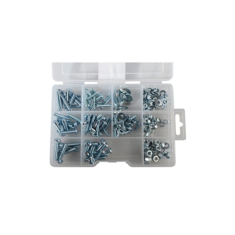 ForgePack Bolts w/Nuts & Washers | Assorted | Zinc Plated