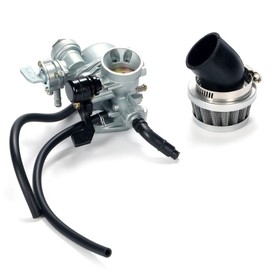 one+lifestyle Motorcycle Carburetor Air Filter Super Cub, Ape, etc. Universal Gasket, Hose Included Set, Aftermarket ATV 3-Wheeler ATC70 1978-1985