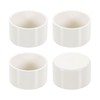 sourcing map 4Pcs PVC Pipe End Cap Fitting, 2" Furniture
