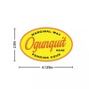 RetroPlanet Maine Ogunquit Marginal Way Perkins Cove Oval Die Cut