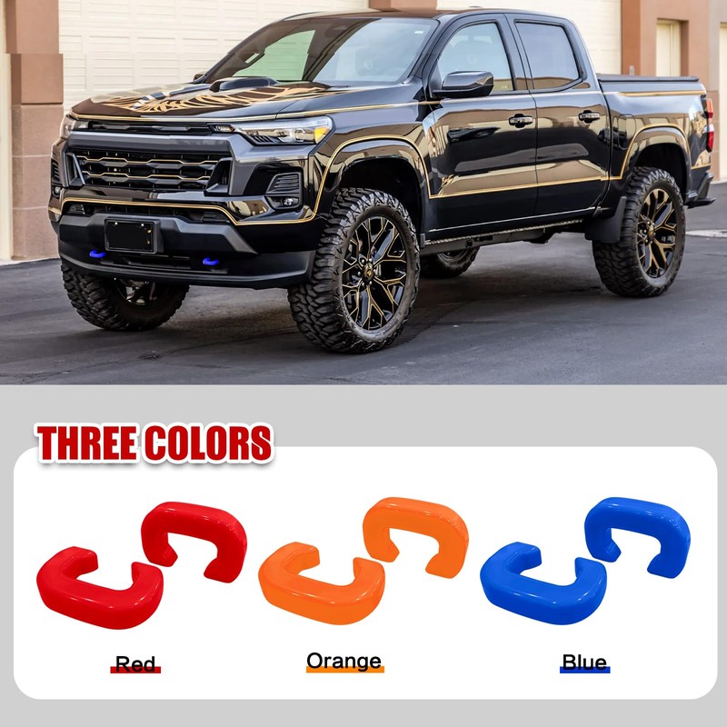 BESTZHEYU Front Tow Hooks Covers Hitch Cover Customized Compatible with