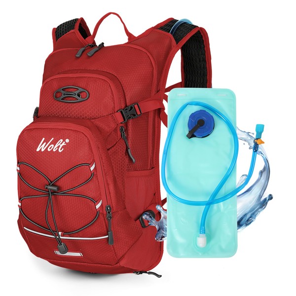 WOLT Hydration Backpack 18L Hiking Water Backpack with 2L Water