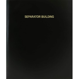 BookFactory Separator Building Log Book/Journal/Logbook - 120 Page, 8.5''x11'', Black Hardbound (XLog-120-7CS-A-L-Black(Separator Building Log Book))