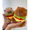 Wigo Burger Capybara Nuigurumi Key Chain Accessory Strap Cute Gift