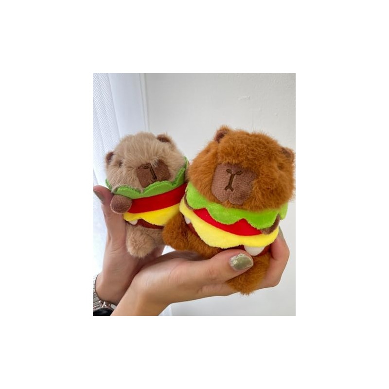 Wigo Burger Capybara Nuigurumi Key Chain Accessory Strap Cute Gift