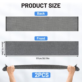 ELNX 2 Pcs Exfoliating Towel, Exfoliating Shower Towel Long Exfoliating Cloth Antibacterial Exfoliating Shower Scrubber for Women Men Cleaning Lathering Dead Skin Removal Spa (Black)