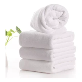 Primavera Toalla De Baño Completo 100% Algodón, 85cm X 1.70m Blancas