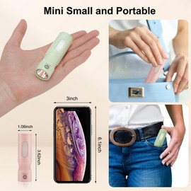 KAILEDI Mini Flashlight, 4 Pack Led Rechargeable Flashlights High Lumens for Camping Emergencies Outdoor, 2 Modes Small Handheld Infinitely Adjustable Brightness Pocket Flashlight for Kids & Adult