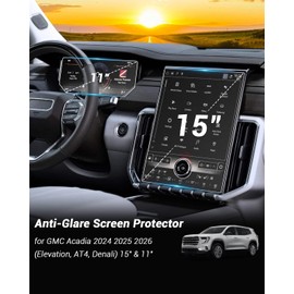 (2Pack) 2026 GMC Acadia Screen Protector Anti Glare Matte for 2024 2025 2026 GMC Acadia (Elevation/AT4/Denali) 15" Infotainment & 11" Instrument Panel Screen Saver for 2026 GMC Acadia Accessories