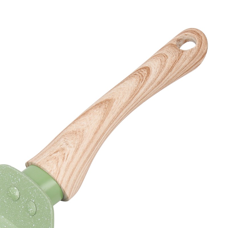 Frying Pan Wood Handle Aluminum Alloy Cooking Skillet Fast Heating