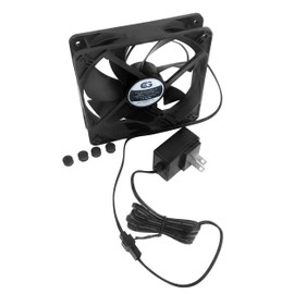 Coolerguys Quiet AC Powered Receiver/Component Cooling Fan Kits (80mm)