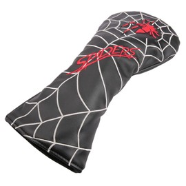 Golf Headcover Driver Cover Wood FW Cover Utility UT Cover with Conversion Doug Spiders Spider Single Piece/3 Piece Set Black (Driver DR, Black)