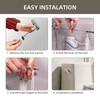 GDHeHKJi Universal Toilet Tank Handle Replacement, Side Mount, 304 Stainless