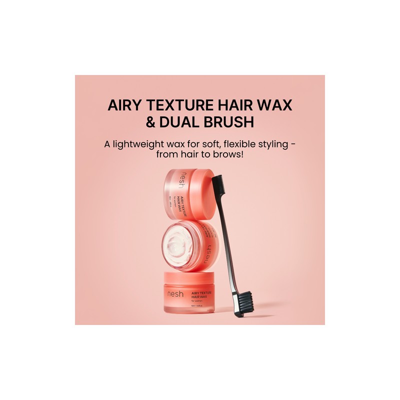 nesh [nesh]Airy Texture Hair Wax & Dual Brush