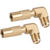 Propane Elbow Adapter, Low Pressure 3/8" Male Flare Propane Elbow