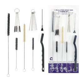 21 PCS Paint Spray Gun Cleaning Maintenance Brush Kit Nylon Mini Brushes and Needles for Tattoo Equipment HVLP Airbrush Nozzles