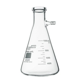 Filtering Flasks, Heavy Wall, Borosilicate Glass, 1000mL, Pack of 1, LABSOLV Brand  (Pack of 1)