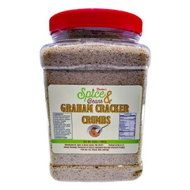 DSB Graham Cracker Crumb - 2LB - 32oz - Reusable Jar - Perfect for Baking and Toppings