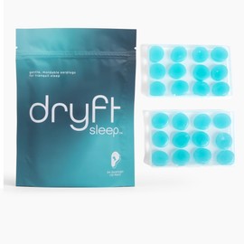 Dryft Sleep Earplugs (12 Pair) - Moldable Silicone Earplugs for Sleep, Studying, Work, Concerts & Travel - Noise Canceling & Blocking for Ear Protection - Reusable - Soft & Easy Fit - Compact Case
