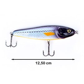 Zite Fishing Jerkbait Set 12-15 cm - Jerk Wobbler Fishing Bait Pike Fishing - 3 Catchy Neon Colours UV Active