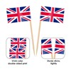 AhfuLife Pack of 100/200 Cocktail Stick Flags, Toothpick Flag for