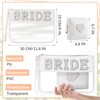 Locmeo 2 Pcs Bride Bag Makeup Bag Bride Gift Cosmetic