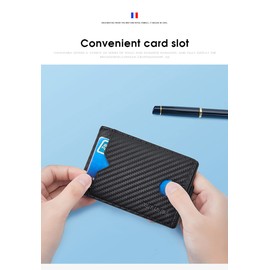 VANNANBA Slim Wallet for Men Bifold RFID Wallet Leather Card Holder Purse Front Pokcet Wallet Minimalist