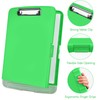 Meiikun Clipboard with Storage, Plastic Clipboards 8.5x11 with Pen Holder,