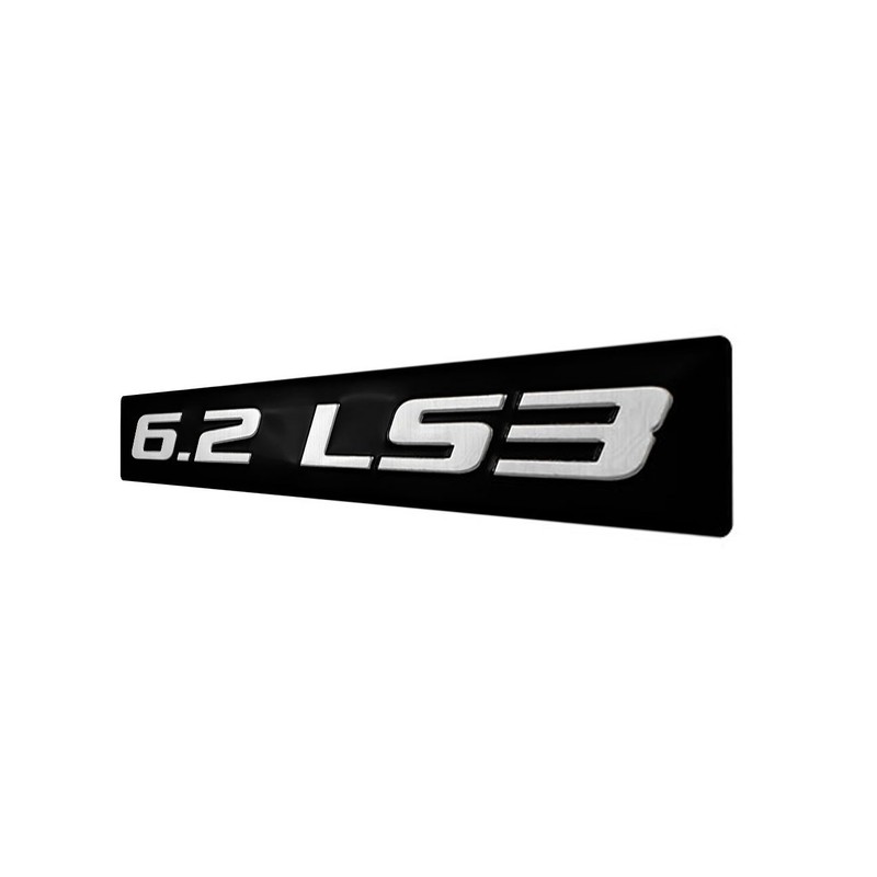 ERPART 6.2 LS3 Silver on Black Highly Polished Real Aluminum