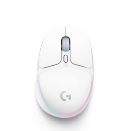 Logicool G G705 Gaming Mouse, Bluetooth LightSPEed, Wireless, 2 Wireless Connections, LIGHTSYNC, RGB, 3.2 oz (85 g), Lightweight, PC, Mac, White, G705WL