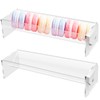 2Pcs Cracker Serving Tray, Clear Cracker Holder, Transparent Macaron Display