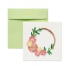 Papyrus Premium Blank Quilling Card (Floral Wreath)
