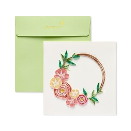 Papyrus Premium Blank Quilling Card (Floral Wreath)